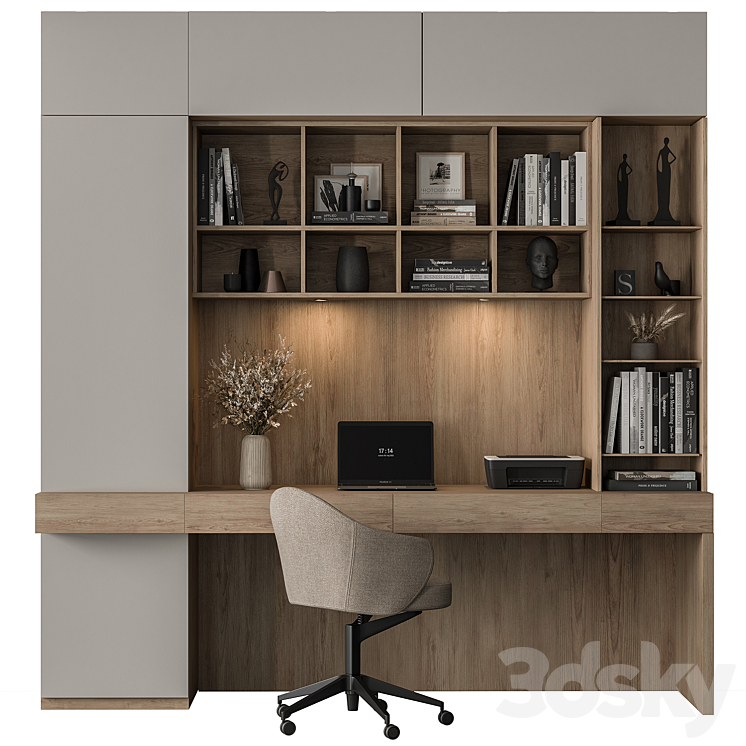 Home Office – Office Furniture 456 3DS Max - thumbnail 1