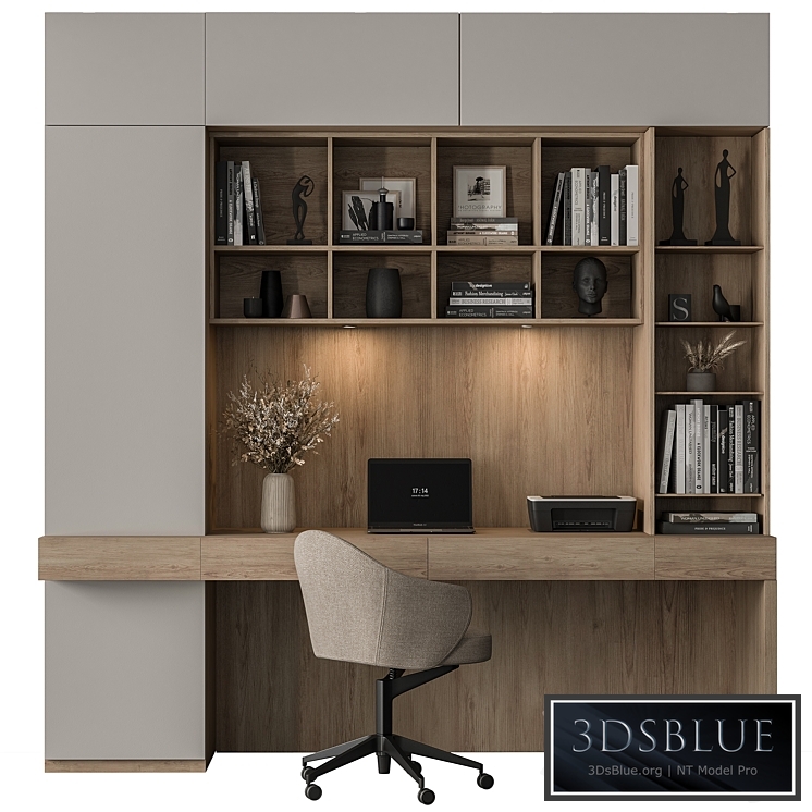 Home Office – Office Furniture 456 3DS Max - thumbnail 3