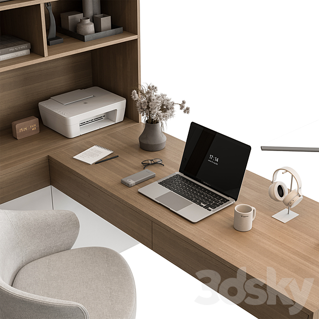 Home Office – Office Furniture 499 3ds Max - thumbnail 2