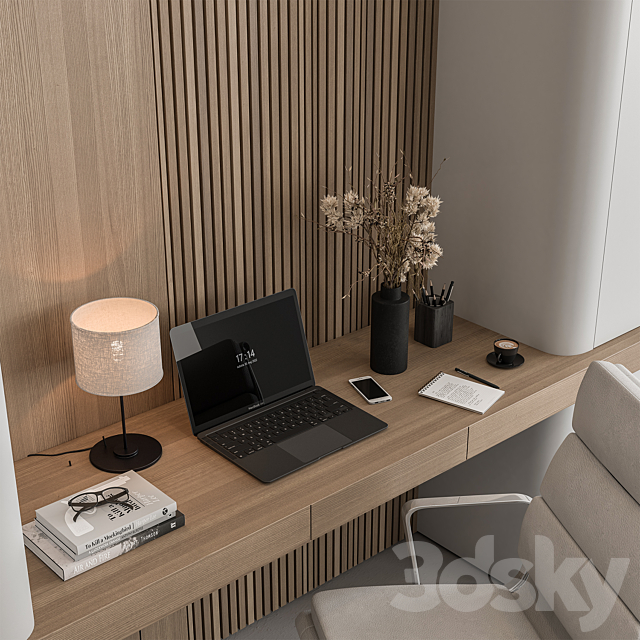 Home Office – Office Furniture 510 3DS Max Model - thumbnail 2