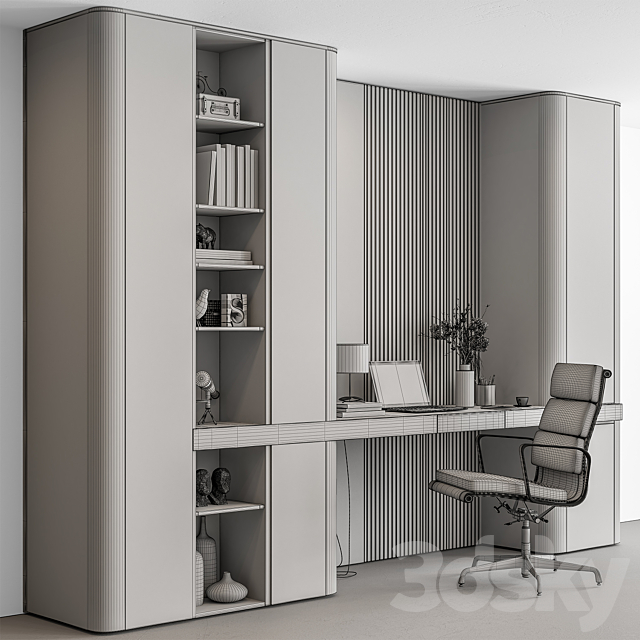 Home Office – Office Furniture 510 3DS Max Model - thumbnail 5