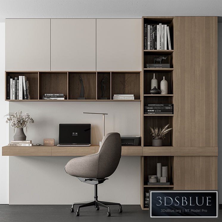 Home Office Set – Office Furniture 418 3DS Max - thumbnail 3