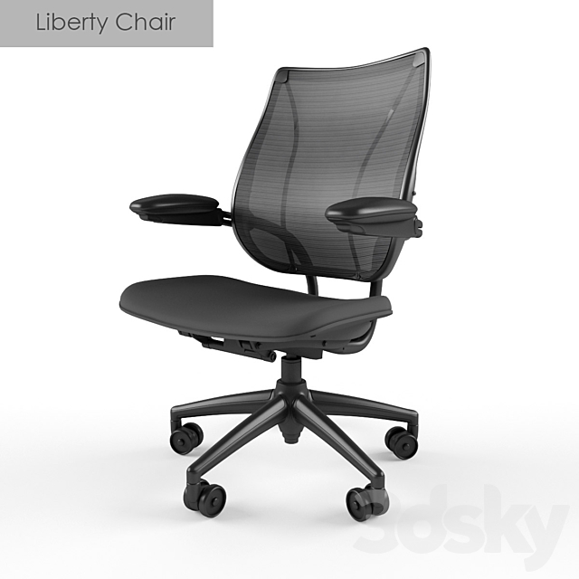 Humanscale Liberty Chair 3DS Max Model - thumbnail 1