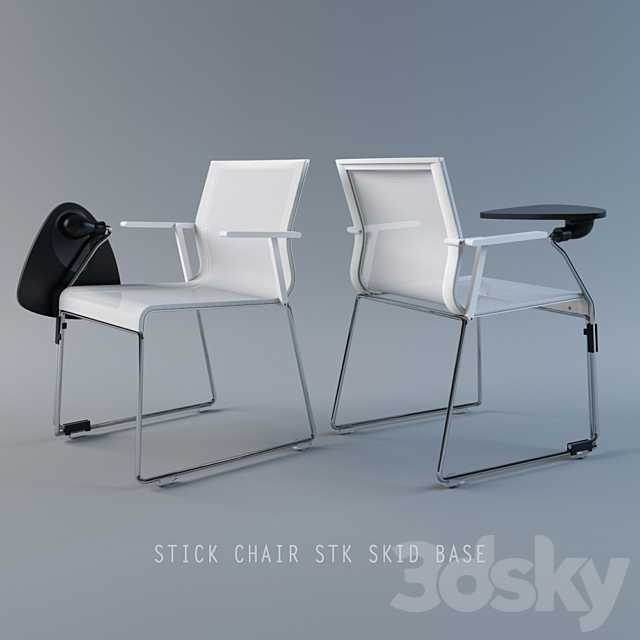 ICF STICK CHAIR 3DS Max Model - thumbnail 1