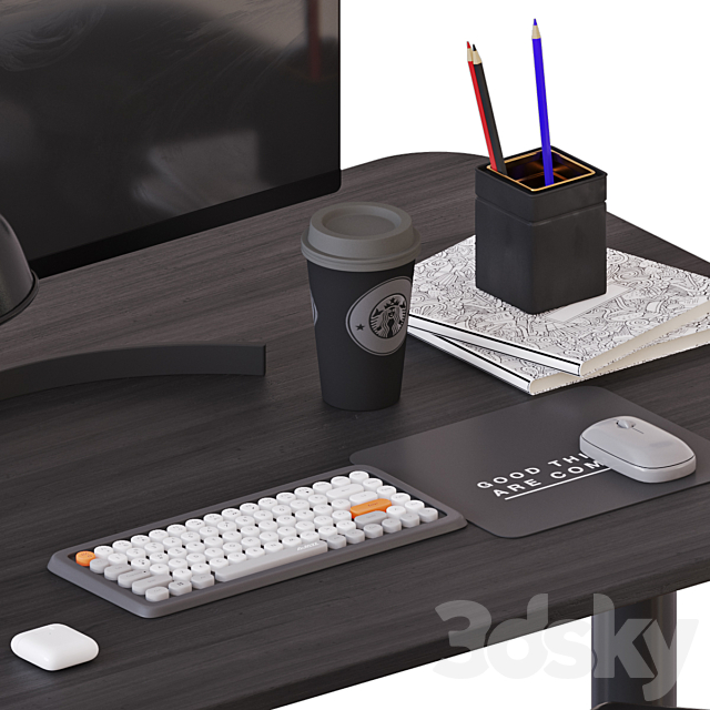 IKEA BEKANT working desk 1 3DSMax File - thumbnail 4