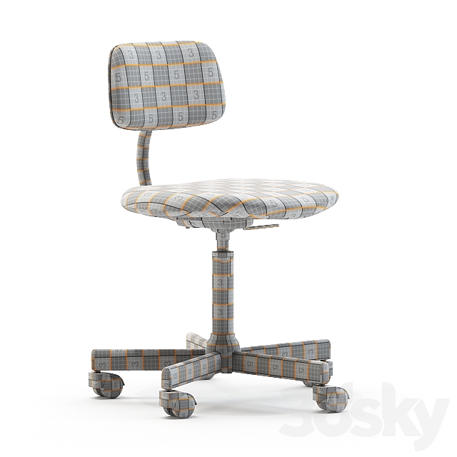 IKEA bleckberget chair 3DSMax File - thumbnail 5