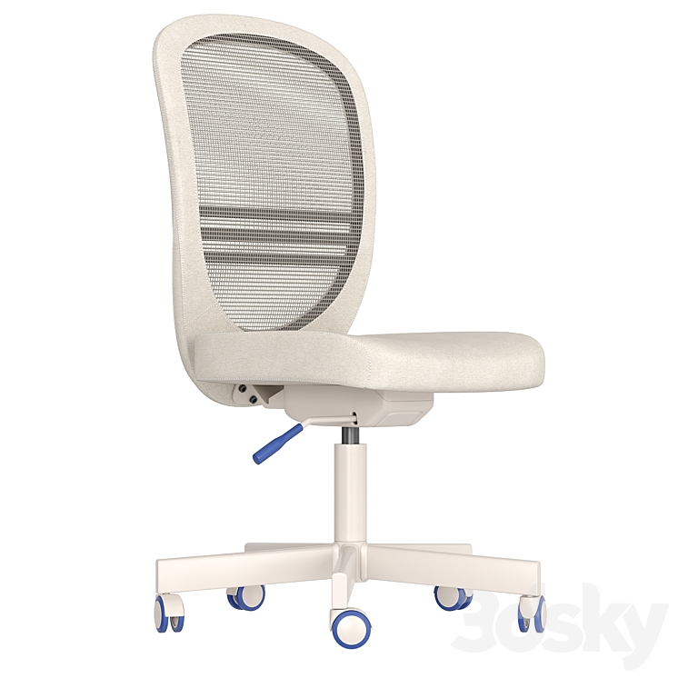 IKEA FLINTAN Office Chair 3DS Max Model - thumbnail 1