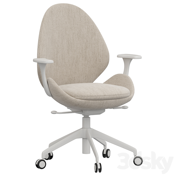 Ikea HATTEFJALL office chair 3DS Max Model - thumbnail 3