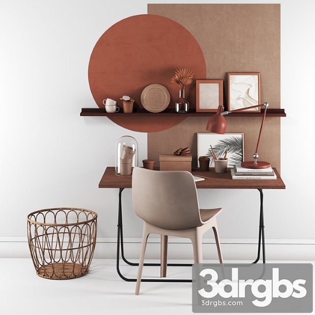 Ikea home office 2 3dsmax Download - thumbnail 1