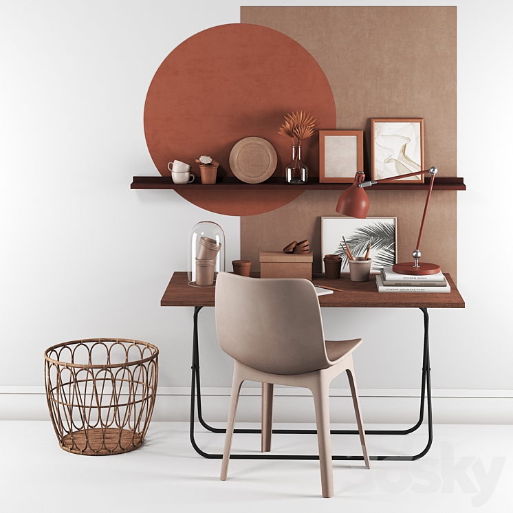 IKEA Home Office 3DS Max - thumbnail 1