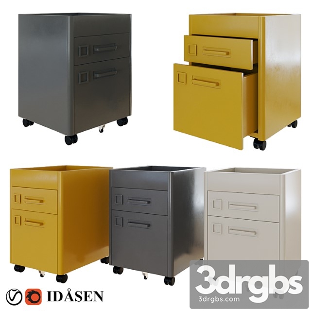 Ikea idåsen drawer 2 3dsmax Download - thumbnail 1