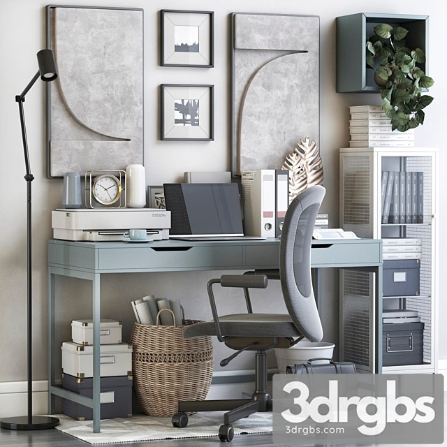 IKEA Office Workplace 124 3dsmax Download - thumbnail 1