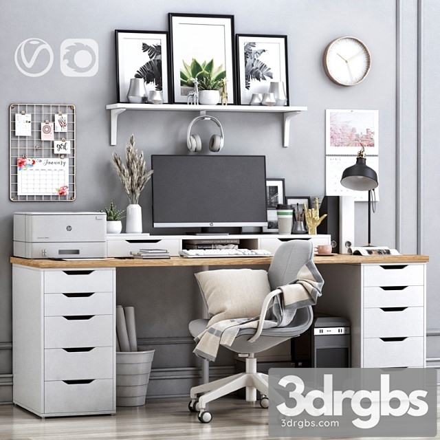 Ikea Office Workplace 19 3dsmax Download - thumbnail 1