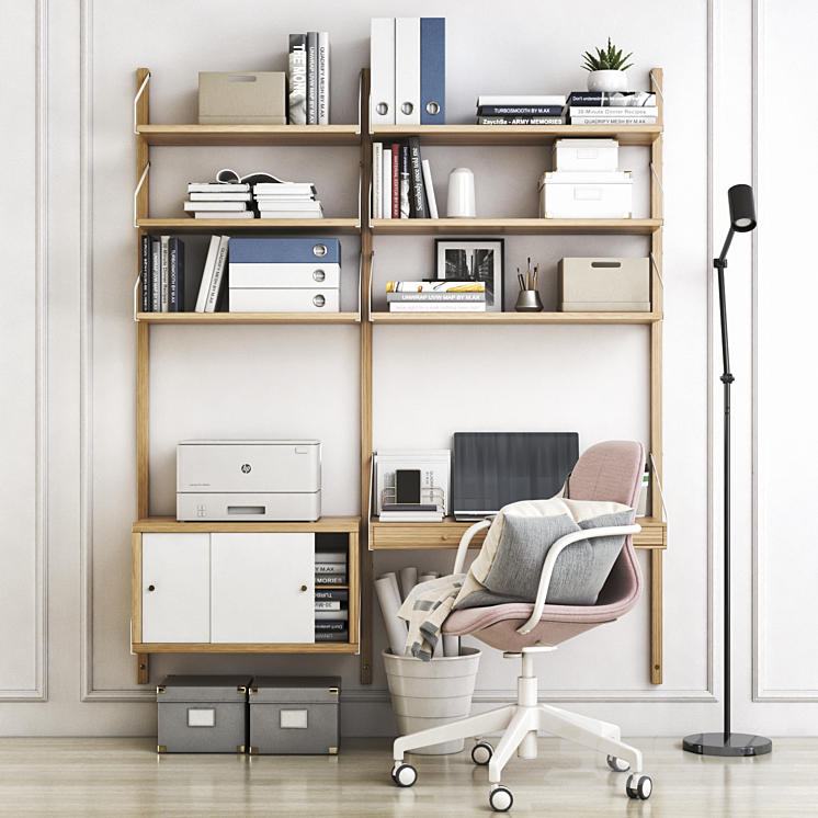 IKEA office workplace 25 3DS Max - thumbnail 2