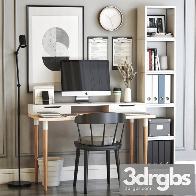 Ikea office workplace 27 2 3dsmax Download - thumbnail 1