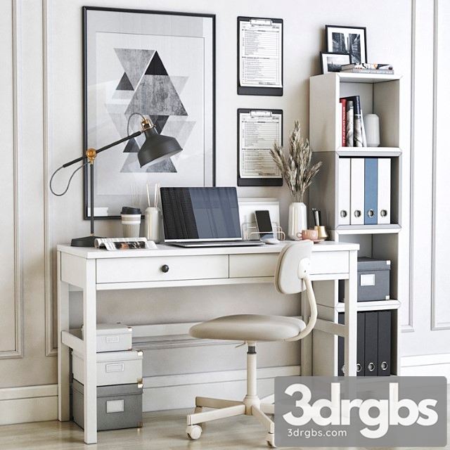 Ikea office workplace 30 2 3dsmax Download - thumbnail 1