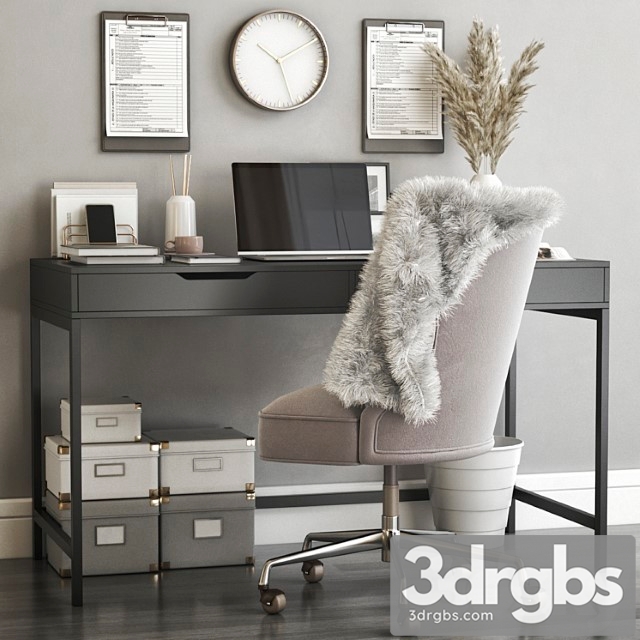 Ikea office workplace 49 2 3dsmax Download - thumbnail 1