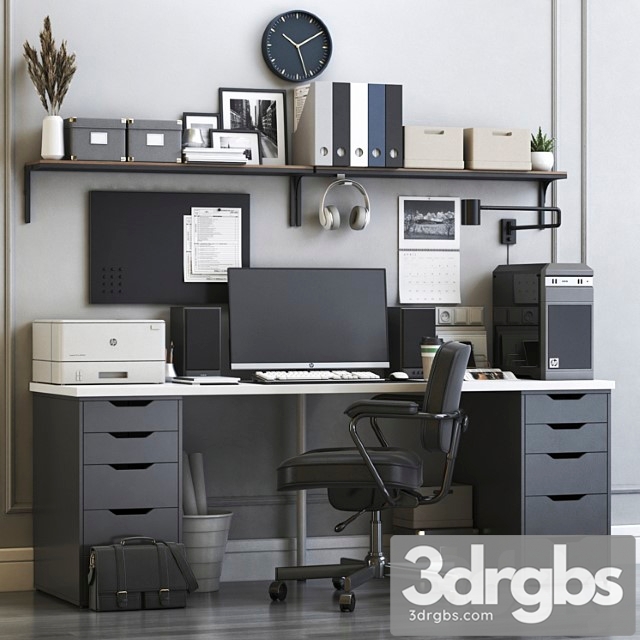 Ikea Office Workplace 5 3dsmax Download - thumbnail 1