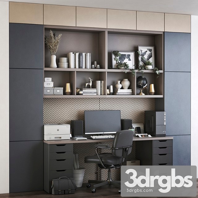 Ikea office workplace 53 2 3dsmax Download - thumbnail 1