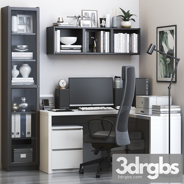 IKEA Office Workplace 59 3dsmax Download - thumbnail 1