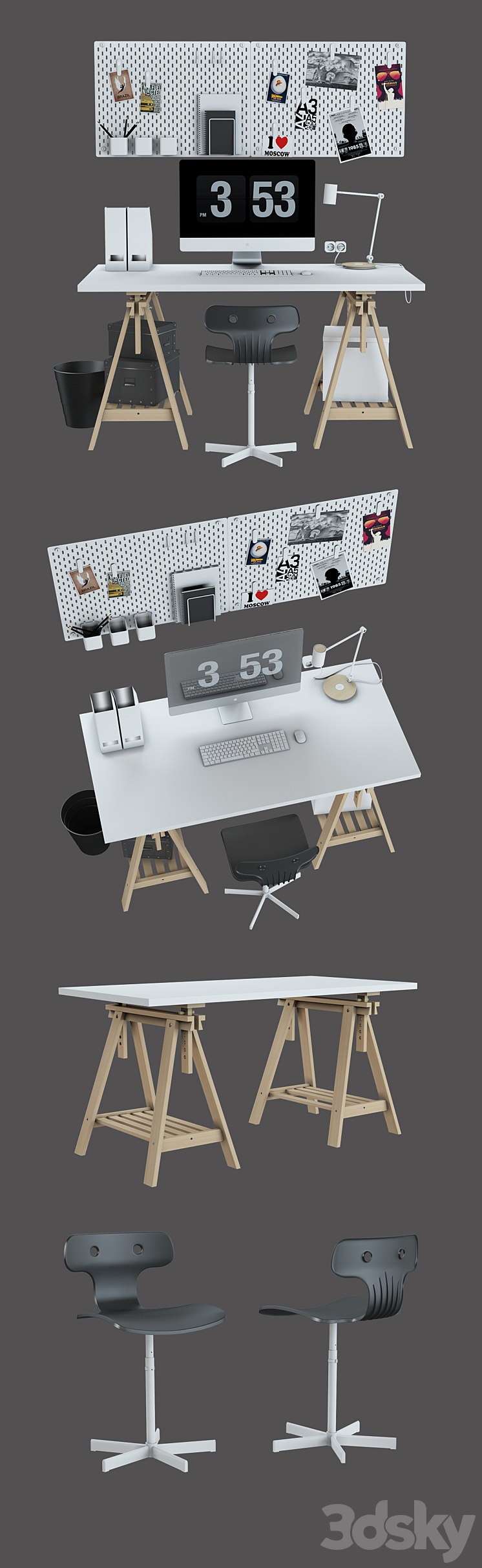 IKEA set # 15 3DS Max - thumbnail 2