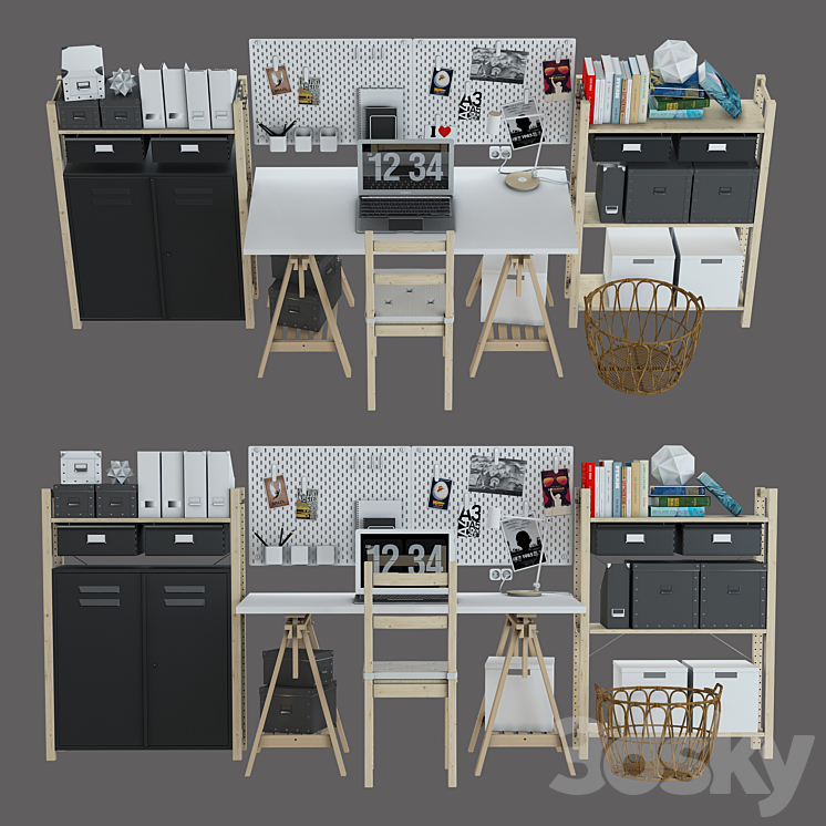 IKEA set # 21 3DS Max - thumbnail 2