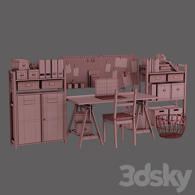 IKEA set # 21 3DSMax File - thumbnail 3