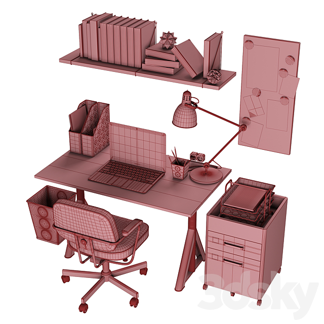 IKEA set # 23 3DSMax File - thumbnail 4