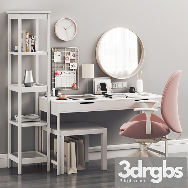 Ikea women’s dressing table and workplace 2 3dsmax Download - thumbnail 1