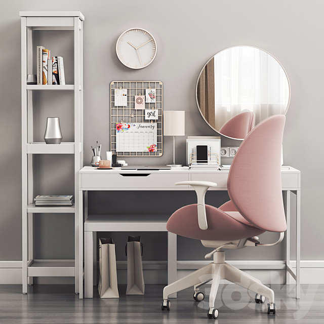 IKEA Women’s dressing table and workplace 3DSMax File - thumbnail 2