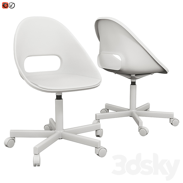 IKEA work chair LOBERGET _ BLISKER 3DSMax File - thumbnail 1