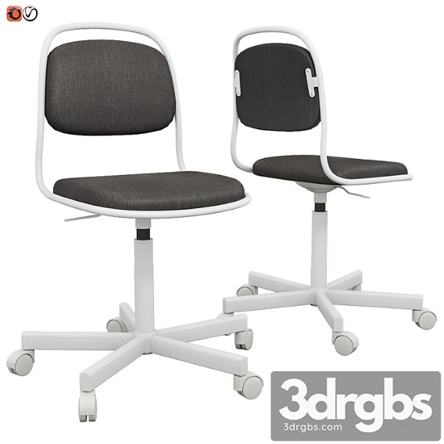 Ikea work chair orfjell 2 3dsmax Download - thumbnail 1