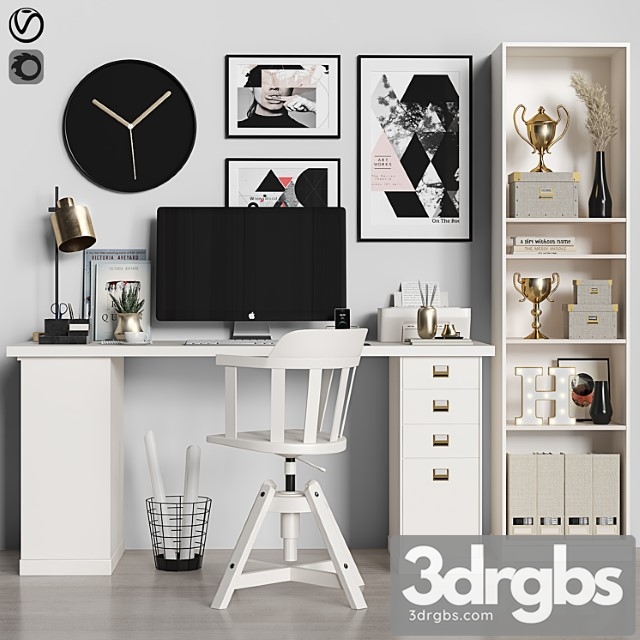 Ikea work place 08 2 3dsmax Download - thumbnail 1