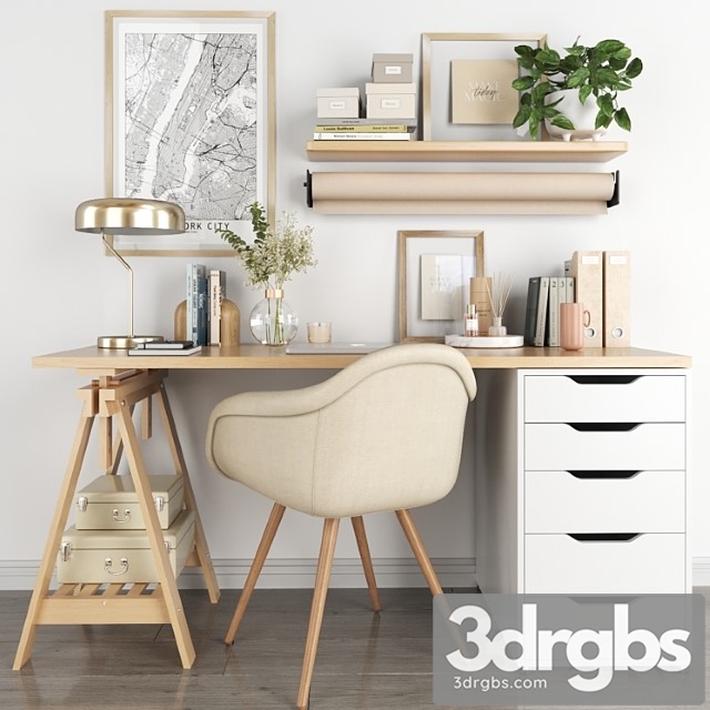 Ikea workplace-04 2 3dsmax Download - thumbnail 1