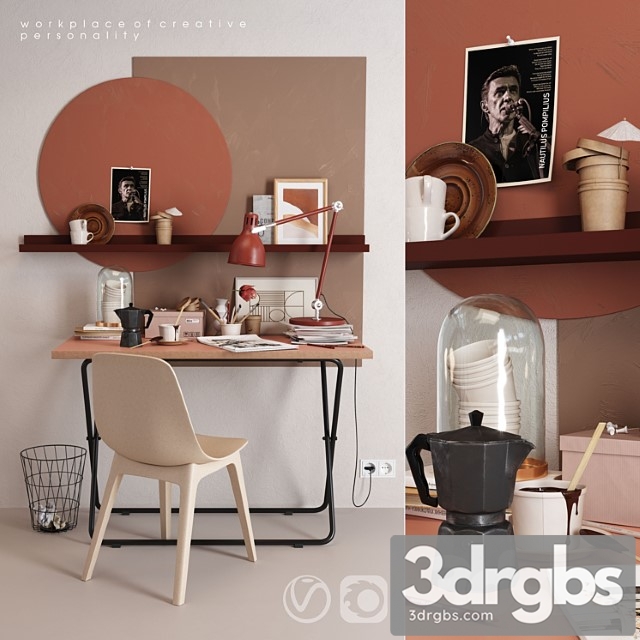 IKEA Workplace 3dsmax Download - thumbnail 1