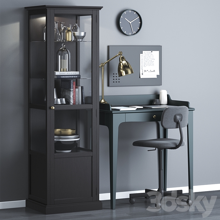 IKEA workplace set 3DS Max - thumbnail 1