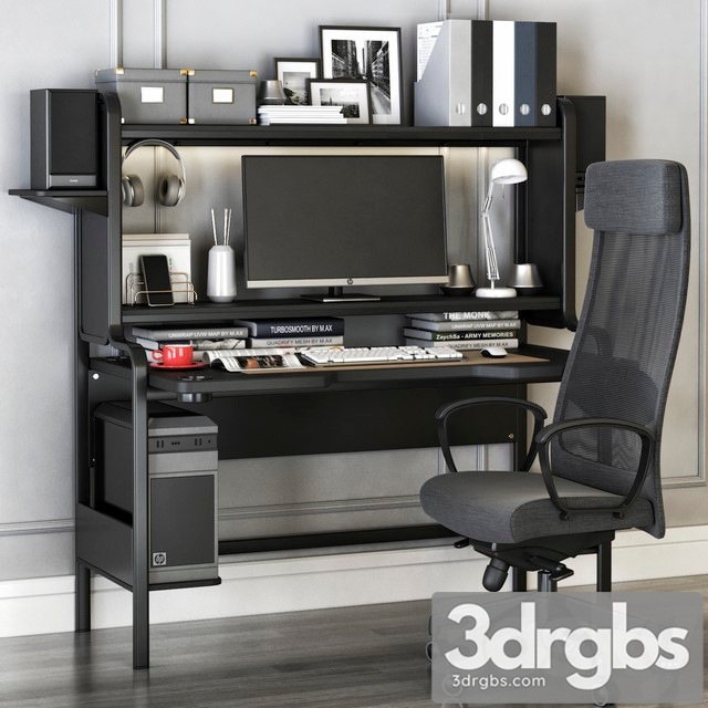 IKEA Workplace Set 3dsmax Download - thumbnail 1