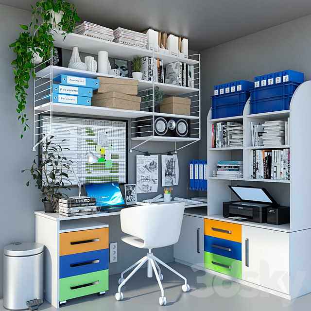 IKEA Workplace Workspace 3DSMax File - thumbnail 1