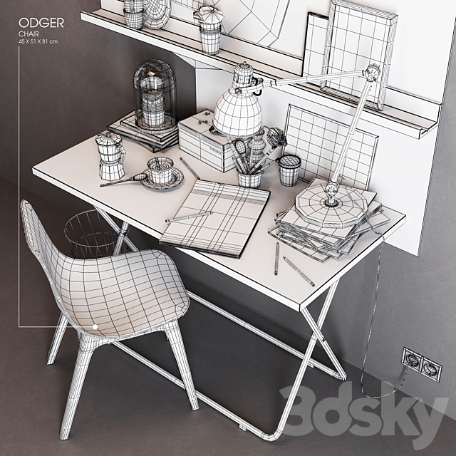 IKEA_workplace 3DSMax File - thumbnail 3