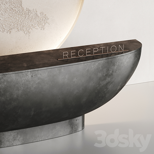 Japanese black reception 3DS Max Model - thumbnail 3