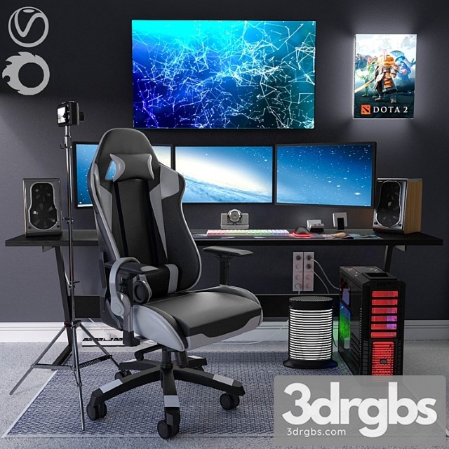 Jc gaming room 2 3dsmax Download - thumbnail 1