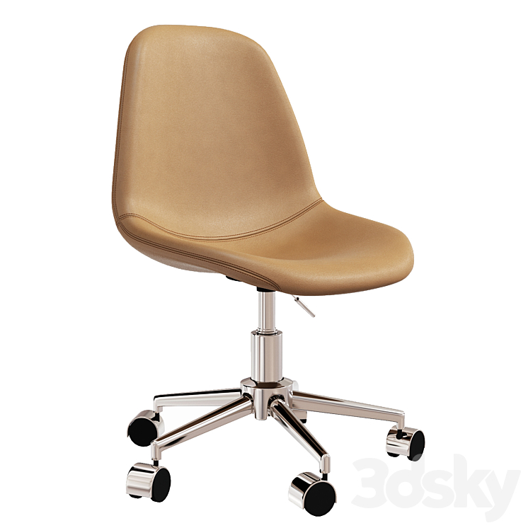 JONSTRUP office chair cognac 3DS Max Model - thumbnail 1