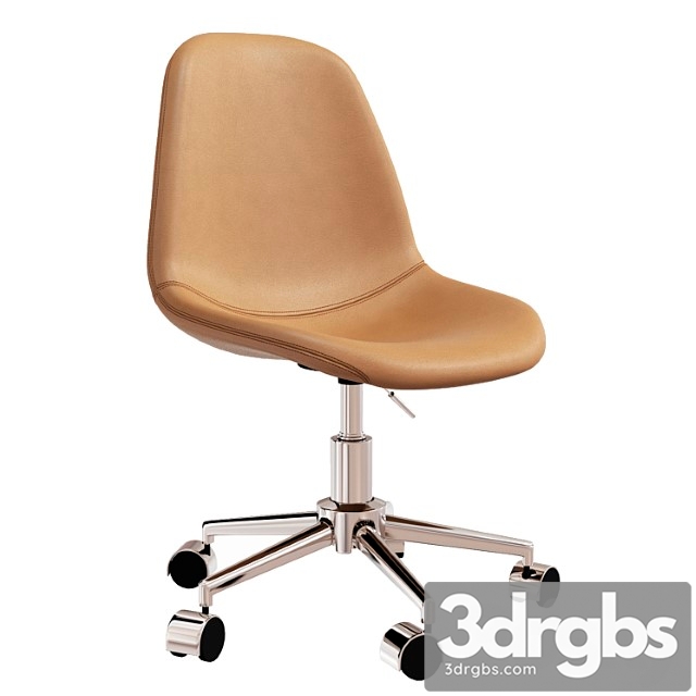 Jonstrup office chair cognac - thumbnail 1