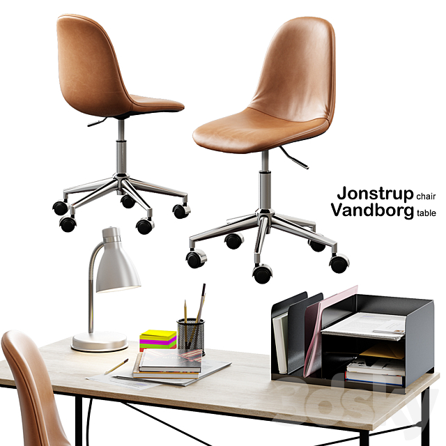 Jysk _ Jonstrup Chair + Vandborg Table 3DSMax File - thumbnail 1