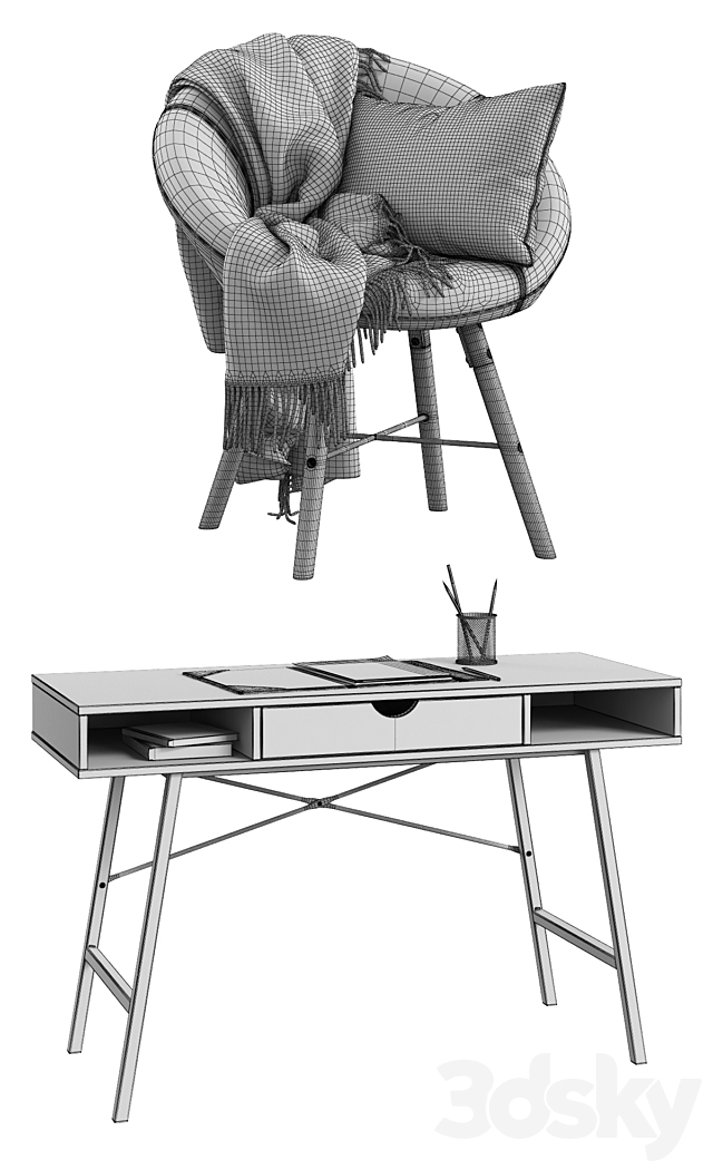 Jysk _ Kappel Chair + Abbetved Table 3DSMax File - thumbnail 3