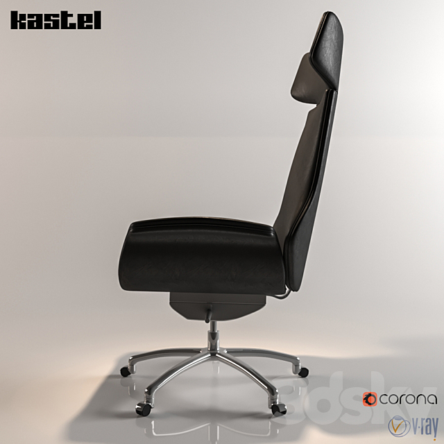 Kastel Kriteria Executive armchair 3DS Max Model - thumbnail 2