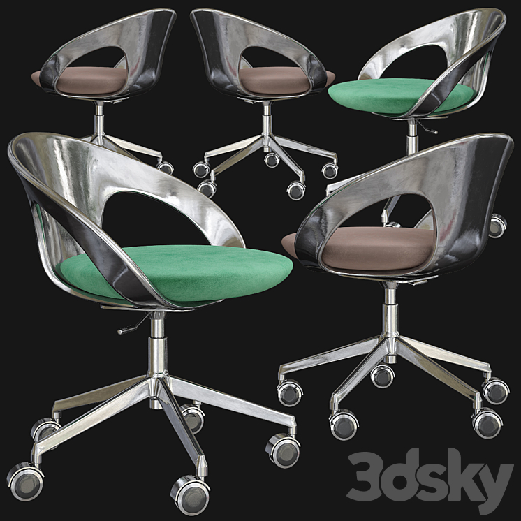 Kastel KRIZIA Office Chair 3DS Max - thumbnail 1