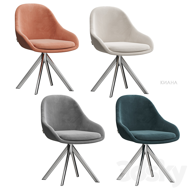 Kiana chair Divan.ru 3ds Max - thumbnail 2