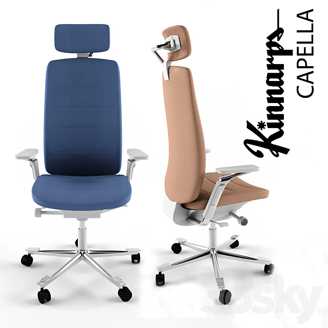 Kinnarps CAPELLA (desk chair) 3ds Max - thumbnail 1