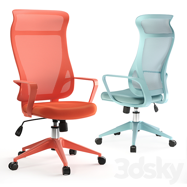 Kirby office chair 3ds Max - thumbnail 1